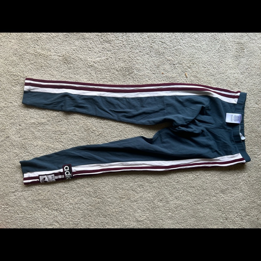 ADIDAS Originals Adibreak 3 stripe retro tights leggings size XS - Picture 2 of 13